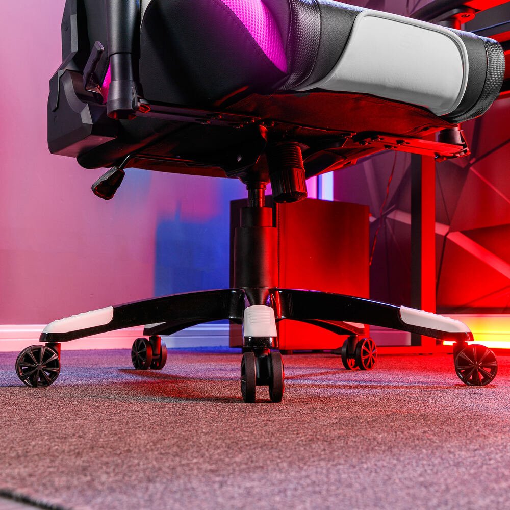 EAN 0094338230291 - X Rocker Agility eSports RGB Silla para videojuegos de PC Asiento acolchado tapizado Negro, Gris imagen 7