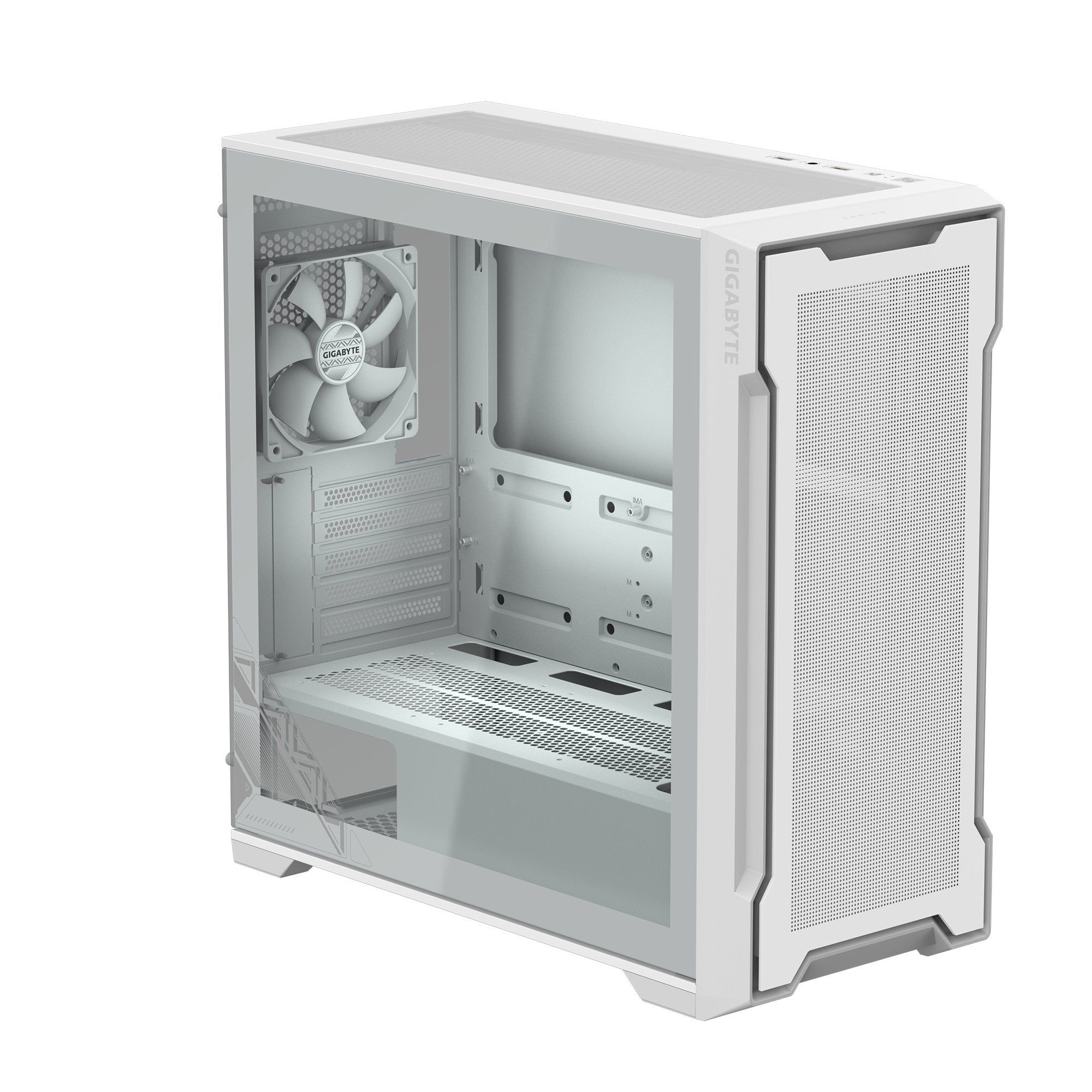 EAN 0810162140441 - GIGABYTE C102 GLASS Midi Tower Blanco imagen 2