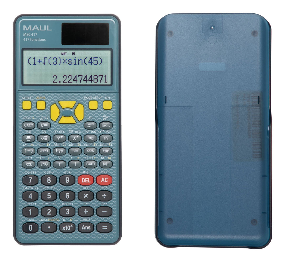 EAN 4002390094719 - MAUL MSC 417 calculadora Bolsillo Calculadora científica Negro, Azul imagen 4
