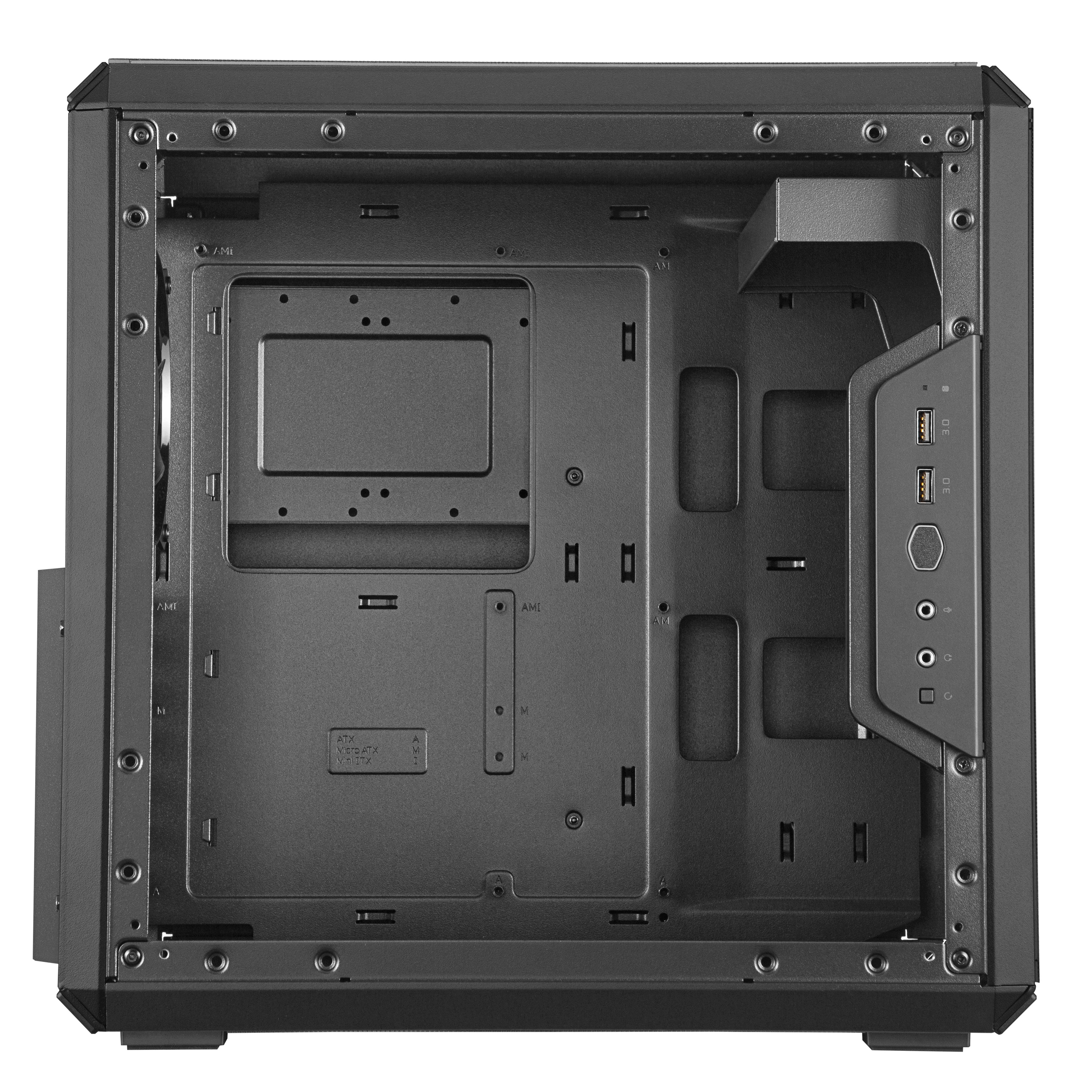 Caja Pc Cooler Master Masterbox Q500l (Black/Tempered Glas)