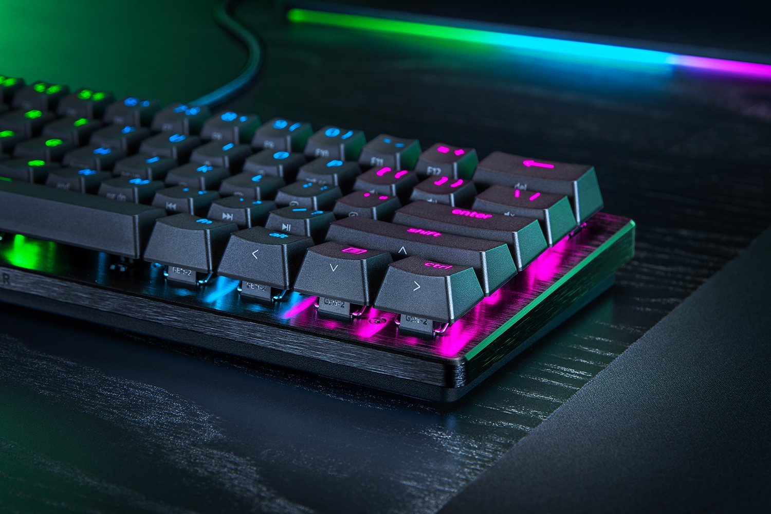 Razer Teclado Jeu Huntsman V3 Pro Mini - Azerty Switches Optiques Analogiques -