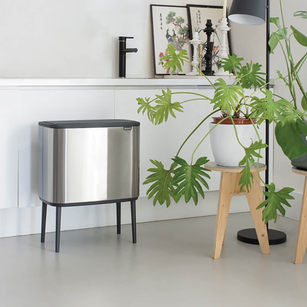 Brabantia Bo Touch Bin Steel Matt Fpp, 11 + 23 L