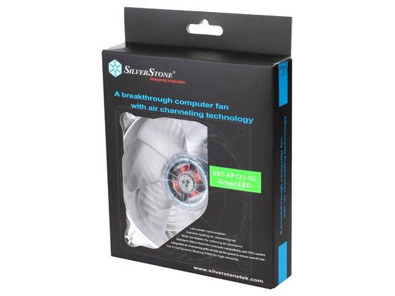 Silverstone Sst-Ap121-Gl Ventilador De Pc Carcasa Del Ordenador Verde