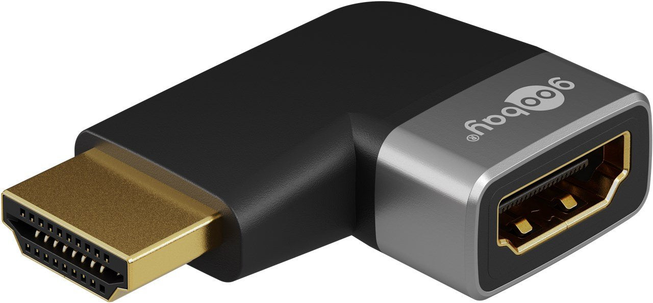 EAN 4040849720109 - Goobay 72010 adaptador de cable de vídeo HDMI tipo A (Estándar) Negro, Plata imagen 1