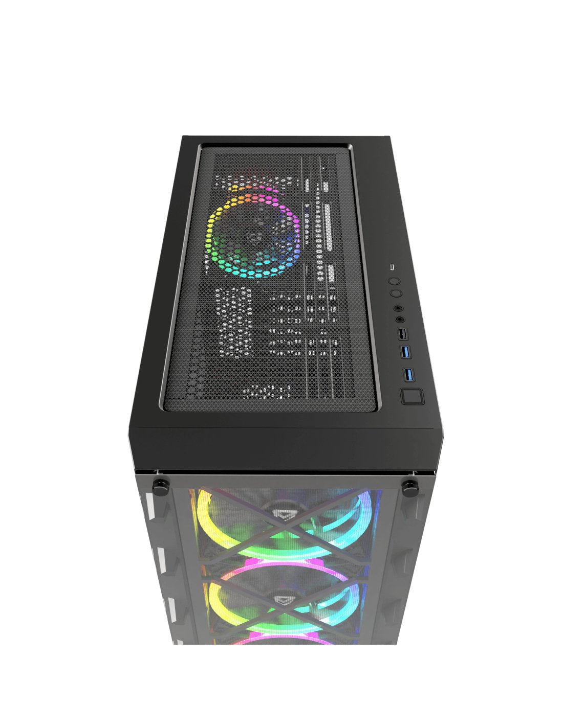Nfortec Draco X Black Tempered Glass Usb 3.2 Black