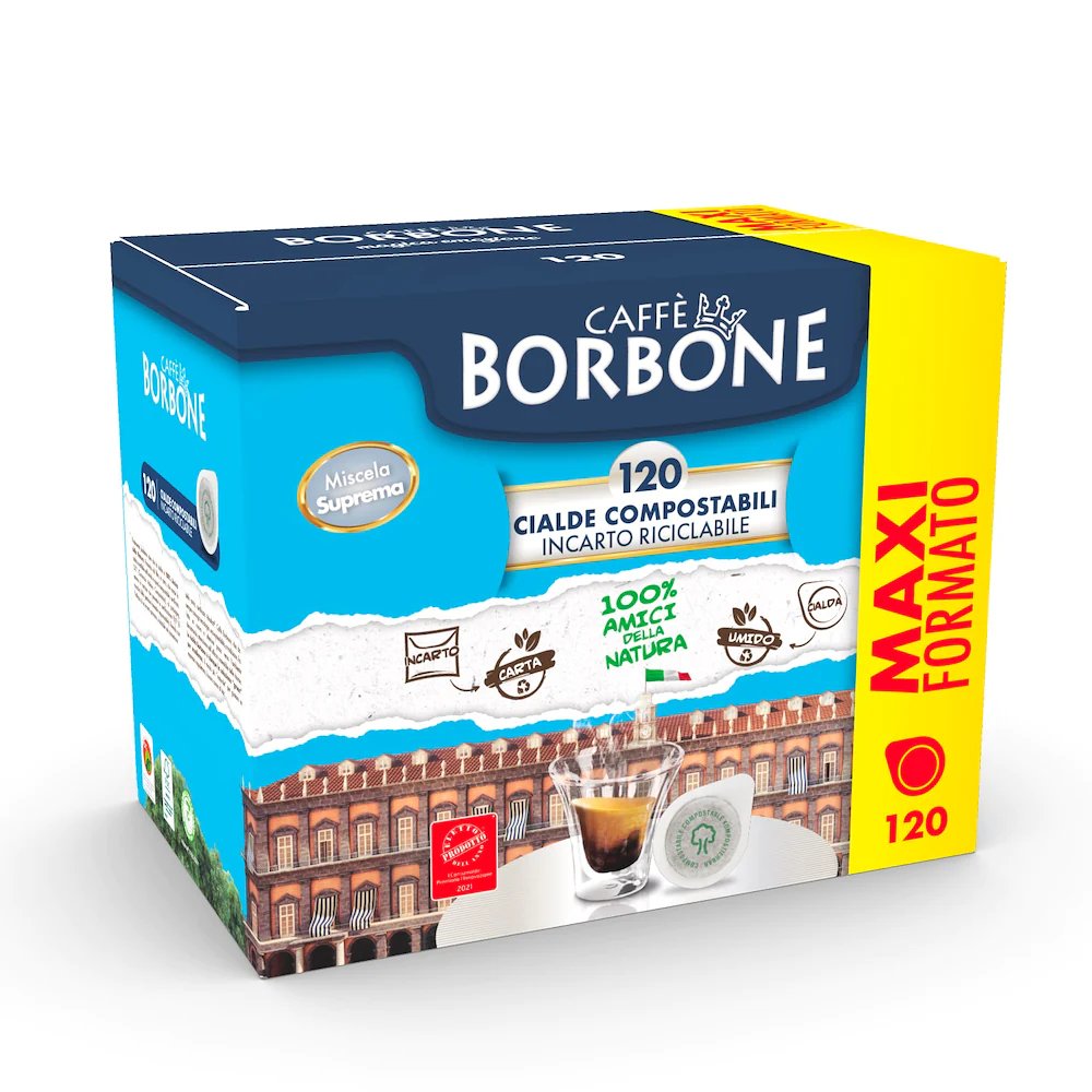Caffè Borbone Suprema 44mm Ese Pads 120 Piezas A 7,5 Gramm