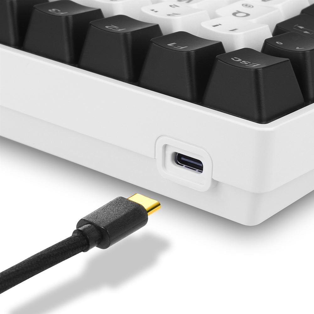 Teclado Portugués Sharkoon Skiller Sgk50 S3, Gaming Blanco