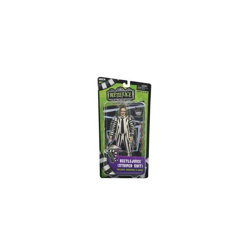 Figura Beetlejuice Black And White Striped Suit Scale Action Fig. 18 Cm Beetlejuice (1988)