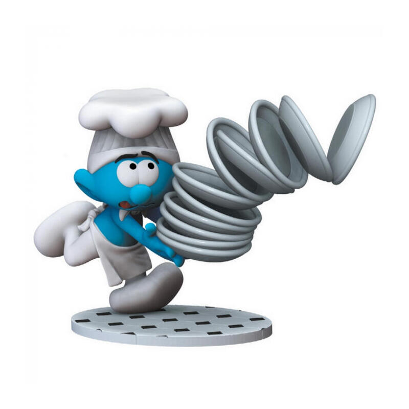 Figura De Colección Plastoy Los Pitufos: El Pitufo Cocinero  Chef 20cm