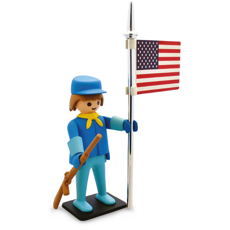 Figura De Coleccionista Vintage Playmobil: El Soldado De Los Estados Unido