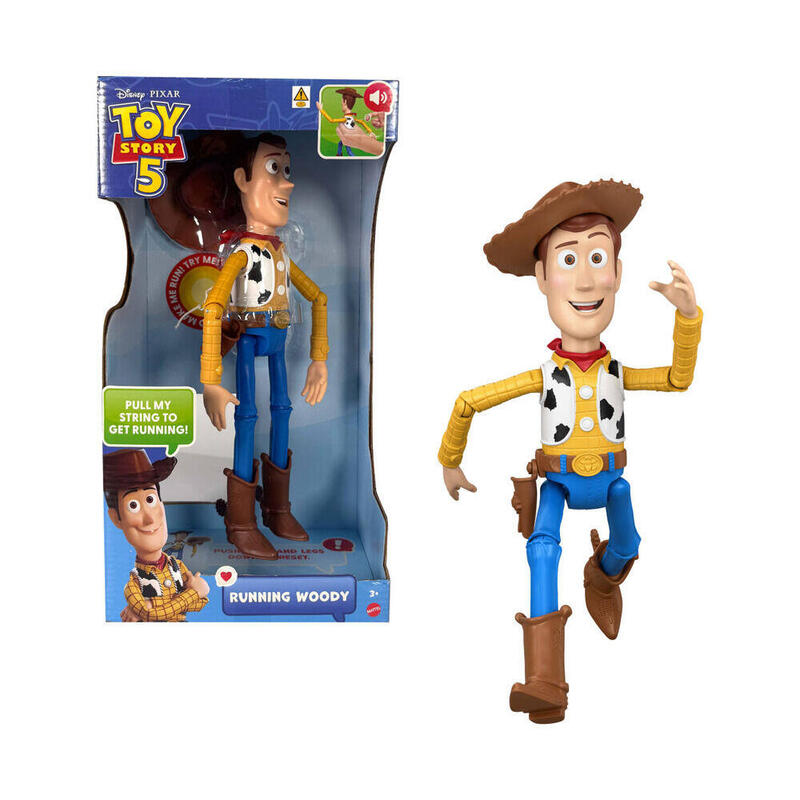Figura Deluxe Woody Toy Story 5 Disney Pixar 30cm Español