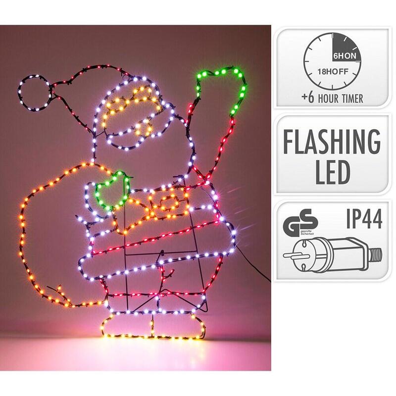 Figura Led Santa 321 Led 70 Cm