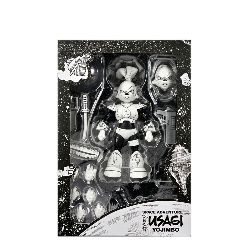 Figura Nega Usagi Yojimbo Space Usagi Yojimbo Black & White Ver. Scale Action 18cm