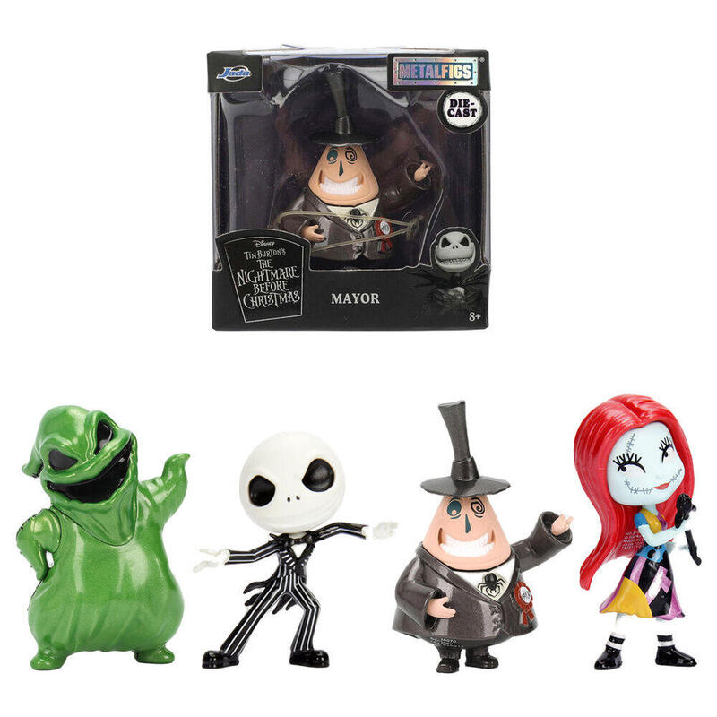 Figura Pack De 12 Unidades  Metalfigs Pesadilla Antes De Navidad Disney 7cm Surtido