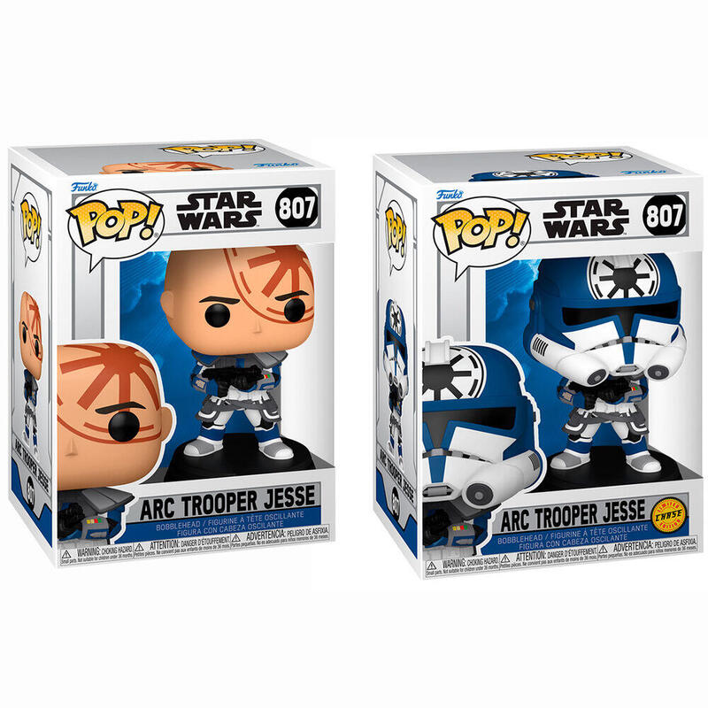 Figura  Pack De 6 Unidades  Pop Star Wars Arc Trooper Jesse 5 + 1 Chase