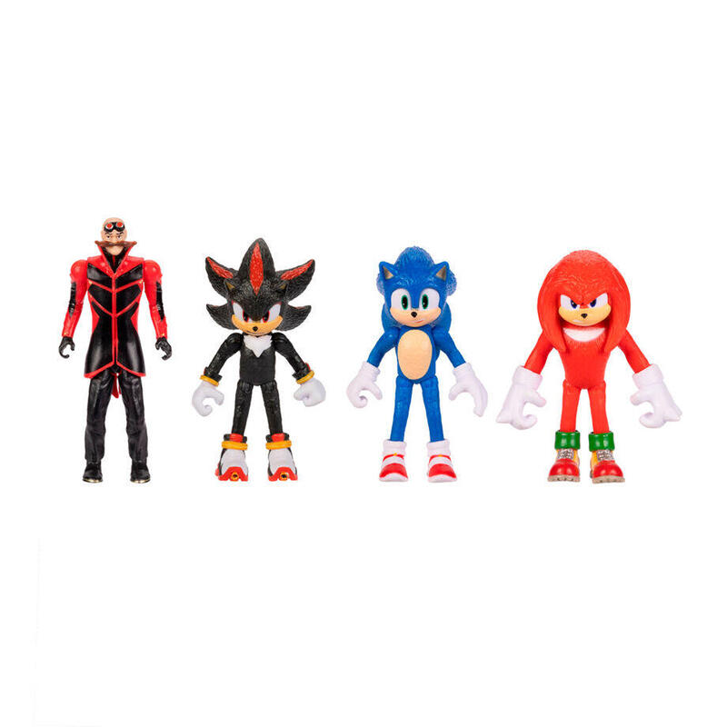 Figura  Pack De 8 Unidades La Pelicula Sonic 3 7cm Surtido