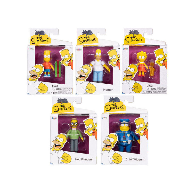 Figura  Pack De 8 Unidades  Wave 1 Los Simpsons 6cm Surtido