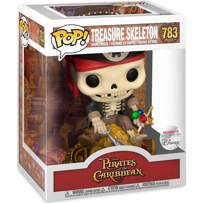 Figura Pop Deluxe Piratas Del Caribe Treasure Skeleton Exclusive