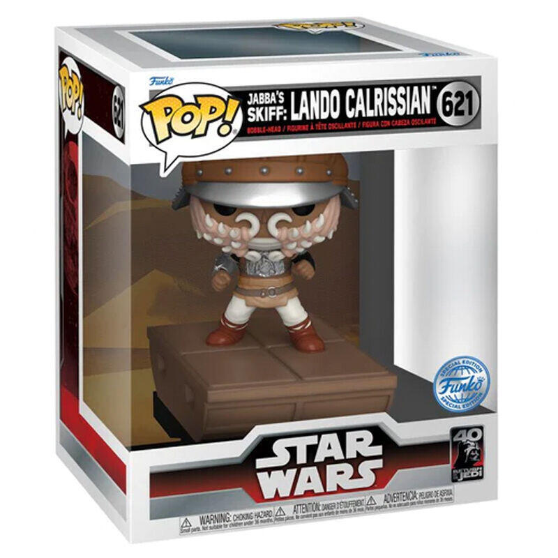 Figura Pop Deluxe Star Wars Jabba Skiff Lando Calrissian Exclusive