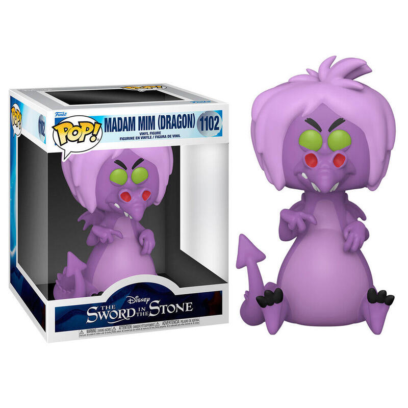 Figura Pop Disney Merlin El Encantador Mim As Dragon 15cm