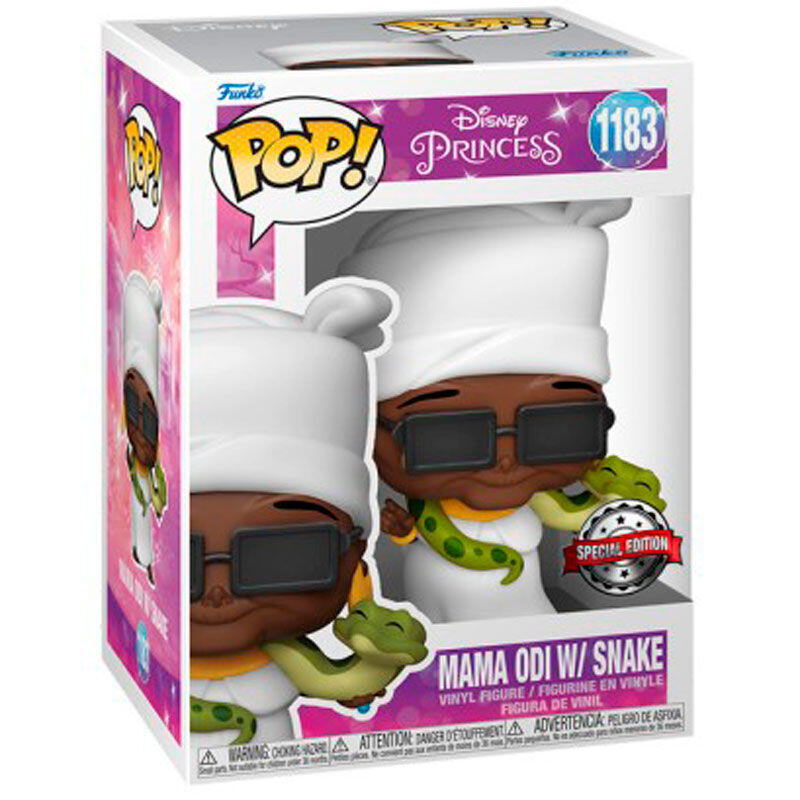 Figura Pop Disney Tiana Y El Sapo Mama Odi Snake Exclusive