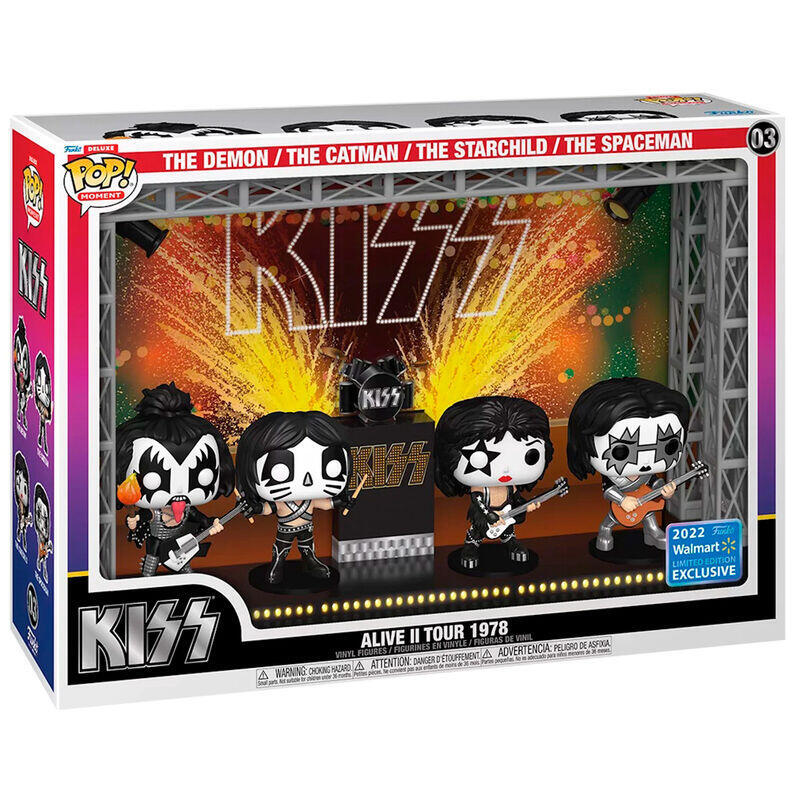 Figura Pop Moments Deluxe Kiss Alive Ii Tour 1978