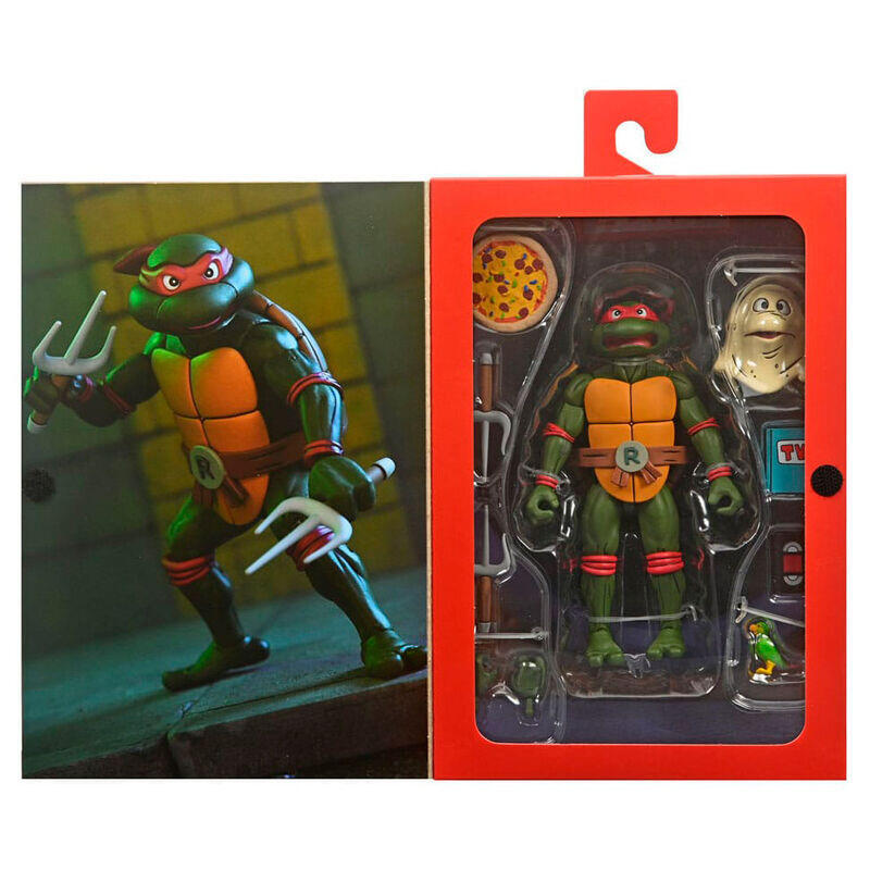 Figura Ultimate Raphael Vhs Cartoon Tortugas Ninja 18cm