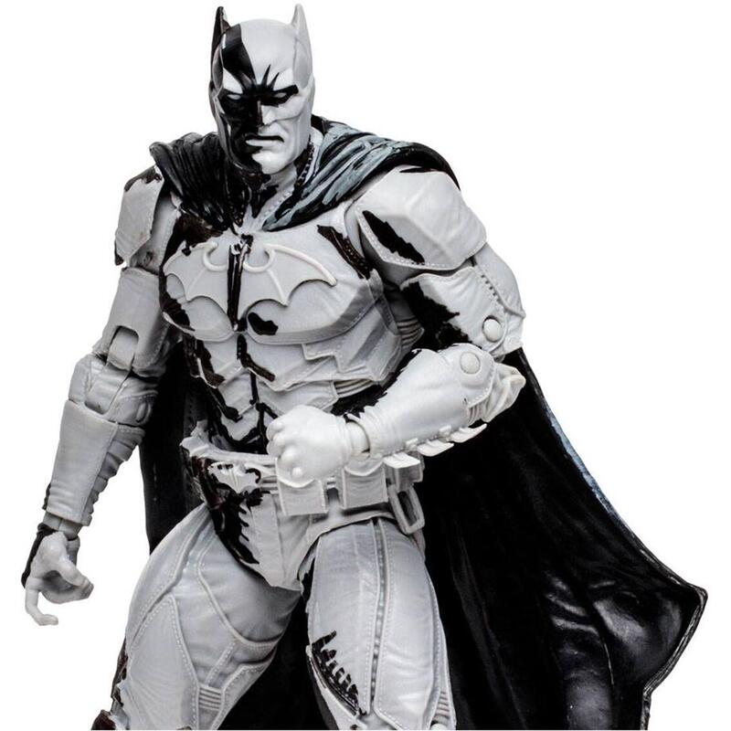 Figura Y Comic Mcfarlane Toys Dc Comics Black Adam Batman Line Art Variant`