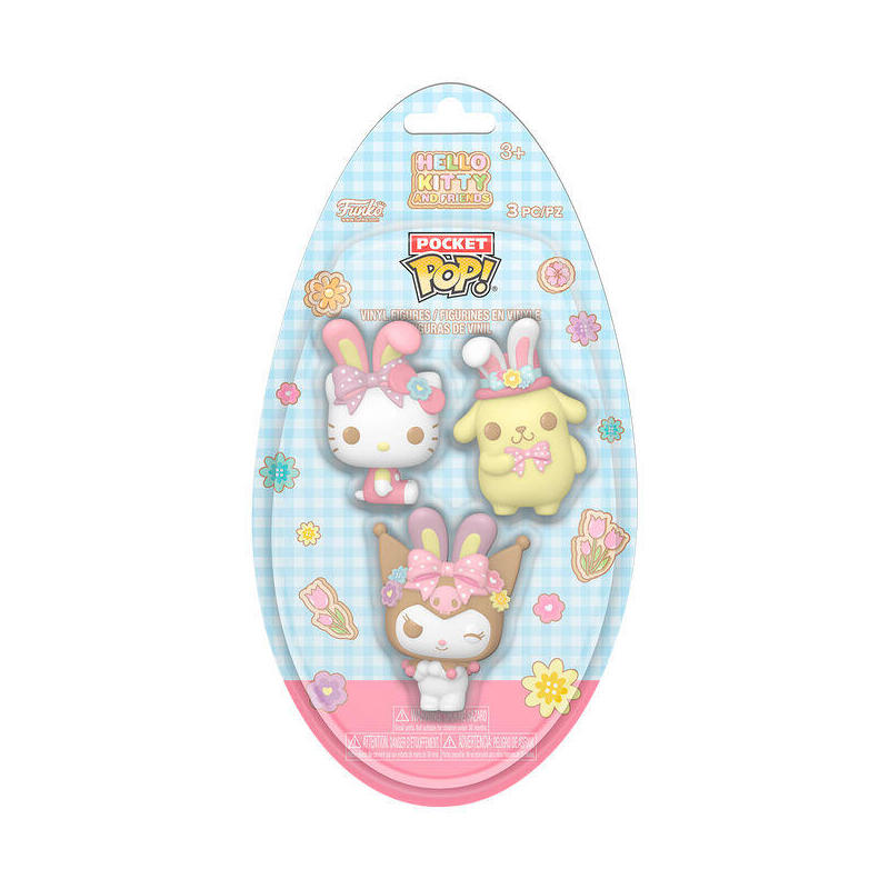 Figuras Blister 3  Pocket Pop Egg Hello Kitty And Friends
