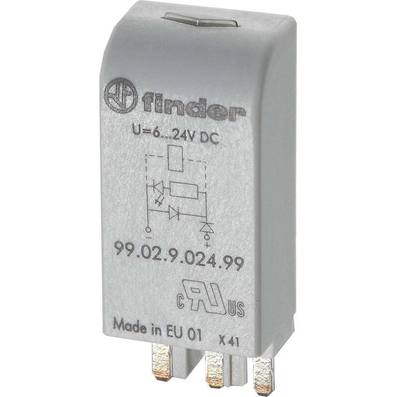 Finder Emv-Módulo, Led + Varistor 99.02.0.024.98 6-24vac Dc