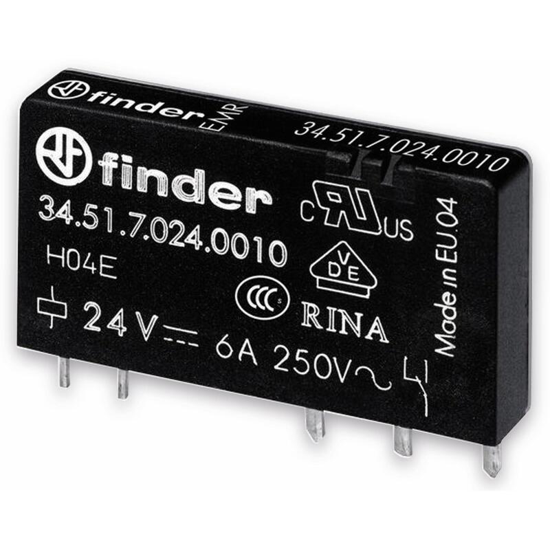 Finder Steck- Relé Para Circuito Impreso 34.51.7.024.4010 1w 6a 24vdc