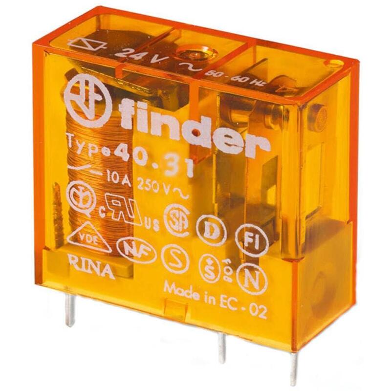 Finder Steck- Relé Para Circuito Impreso 40.31.8.230.0000 1w 10a 230vac