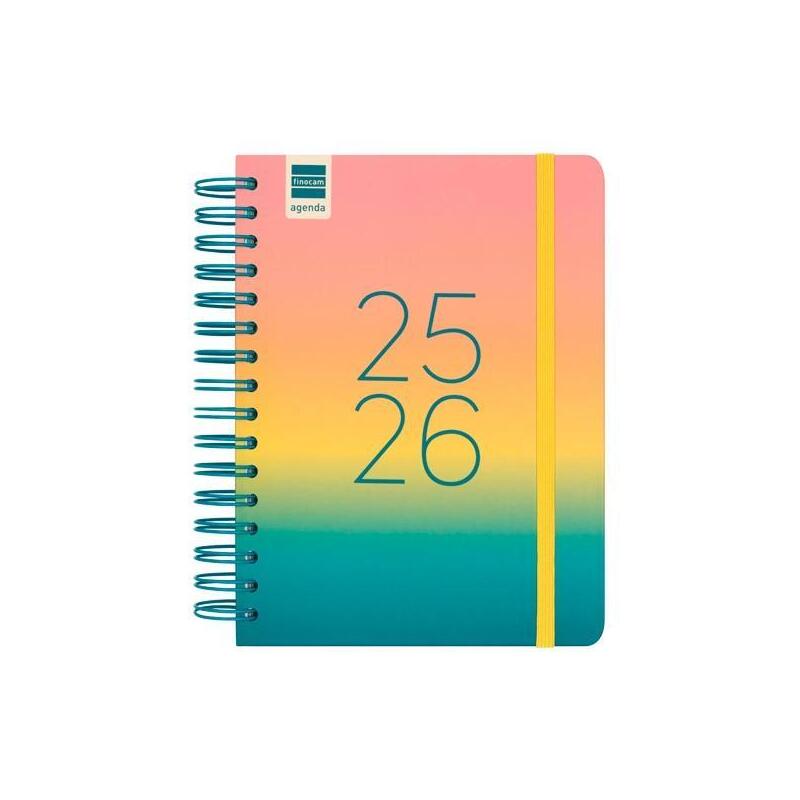 Finocam Agenda Cosmo Para Estudiantes Espiral Doble 4º 1dp Iris 2025-2026