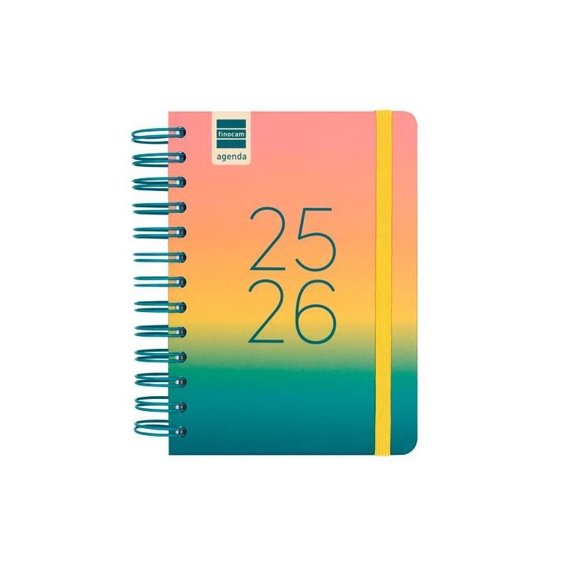 Finocam Agenda Cosmo Para Estudiantes Espiral Doble 8º 1dp Iris 2025-2026