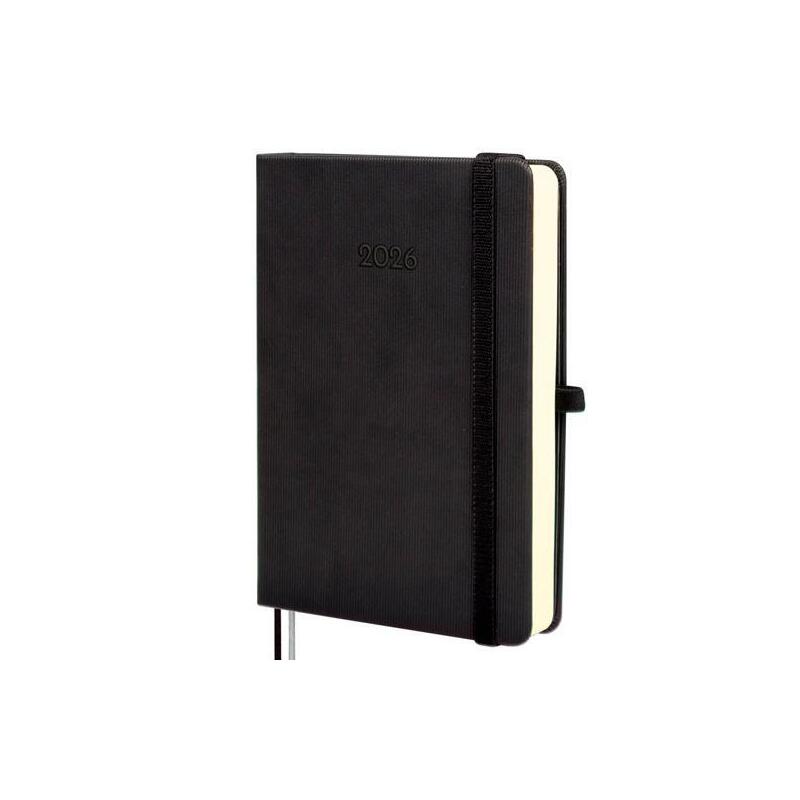 Finocam Agenda Mínimal Textura M4-118x168mm 1dp Tapa Dura Negro 2026