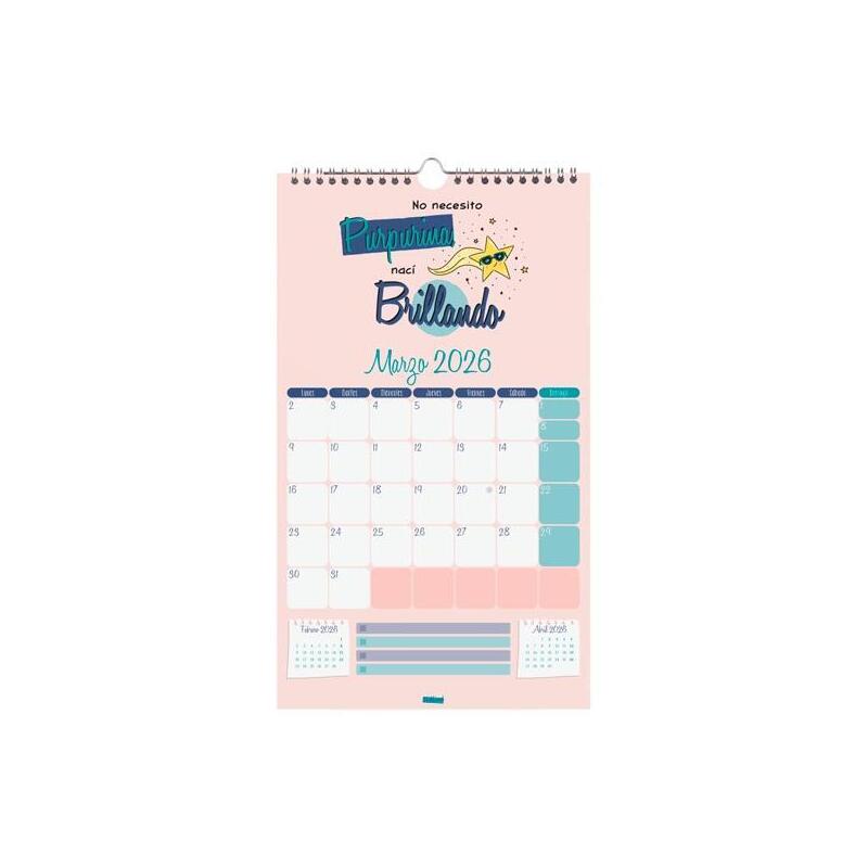 Finocam Calendario De Pared Basic 210x360mm Mv Talkual Icónico 2026