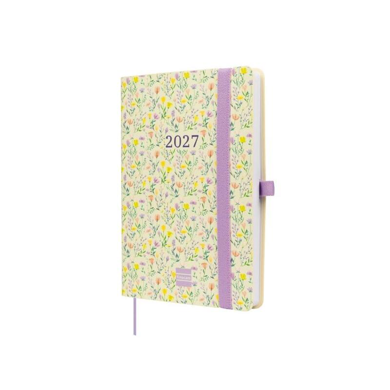 Finocam Capri Agenda De Tapa Blanda - 16 Meses - Semana Vista Horizontal - Formato F4 - 118x168mm - Papel De 80g/M2 -