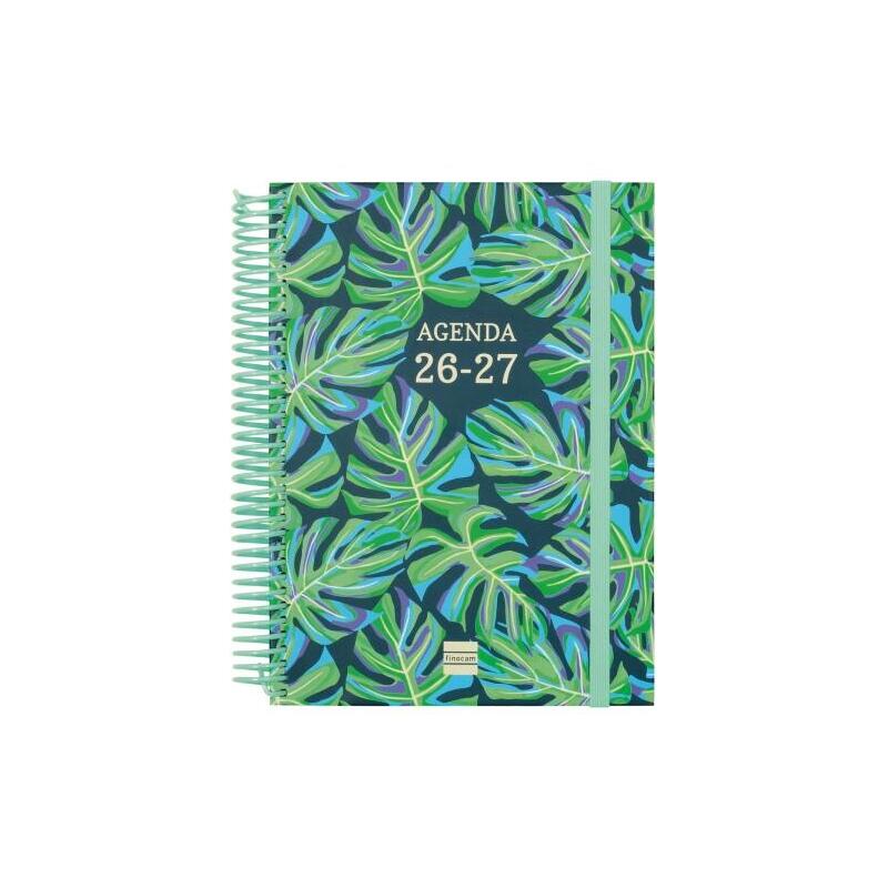 Finocam Diva Agenda Escolar 26/27 - 1 Dia Por Pagina - Formato 4º - 155x212mm - Tapas De Carton Forrado - Papel De