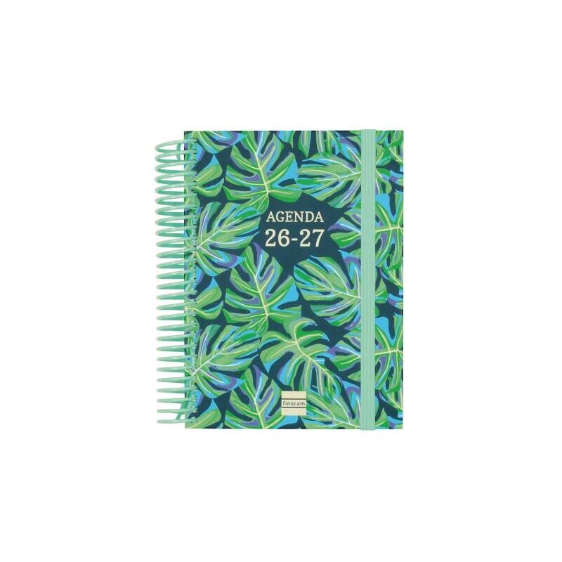 Finocam Diva Agenda Escolar 26/27 - 1 Dia Por Pagina - Formato 8º - 120x164mm - Tapas De Carton Forrado - Papel De