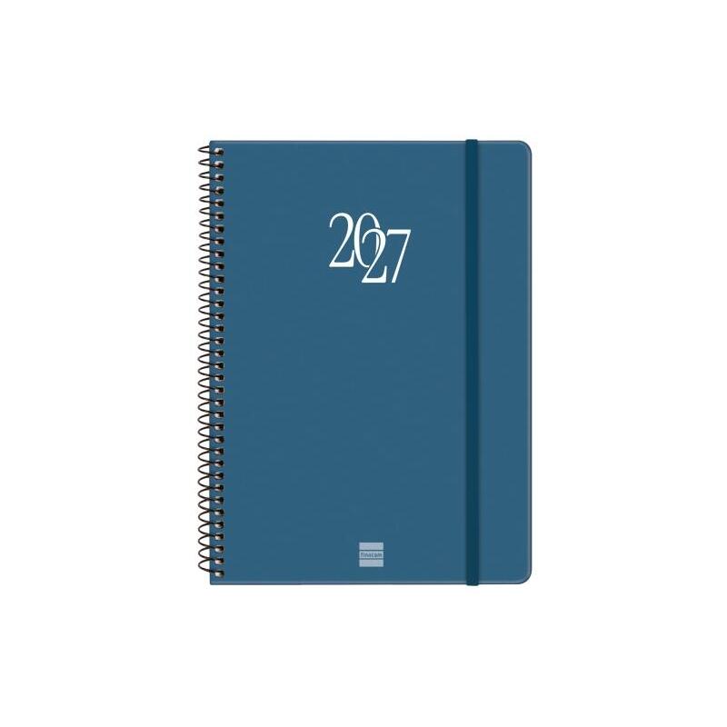 Finocam Espiral Basics My Agenda - Anual 2027 - Semana Vista Horizontal - Formato E10 - 155x212mm - Espiral - Tapa Dura