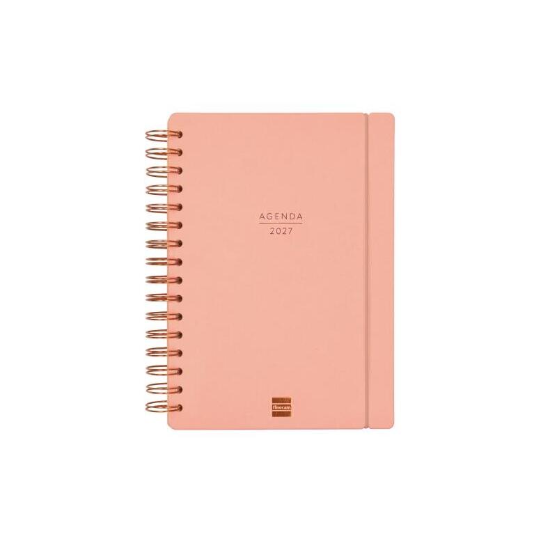 Finocam Haiku Agenda De Espiral - 16 Meses - Semana Vista Horizontal - Formato E10 - 155x212mm - Tapa Dura - Papel De