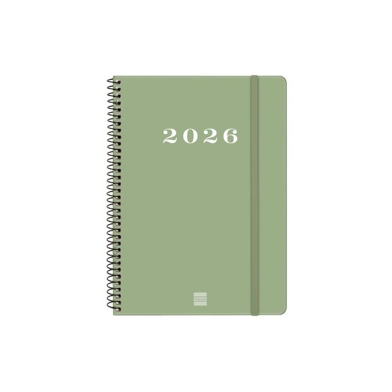 Finocam My Agenda De Espiral En Catalan - Anual 2026 - Tapa Dura Antirayaduras - Formato E10 - 171x9x212mm - Semana