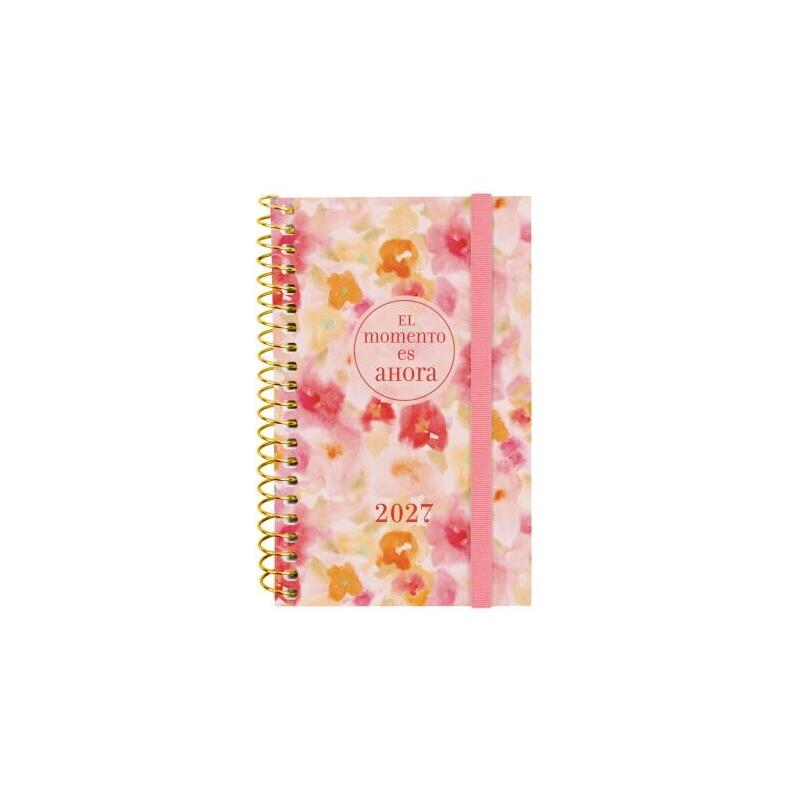 Finocam Trendy Design Collection Ahora Agenda - Anual 2027 - Semana Vista Horizontal - Formato E3 - 79x127mm - Espiral