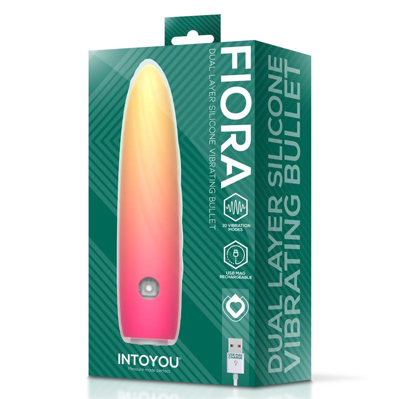 Fiora Bala Vibradora Silicona Doble Capa Usb