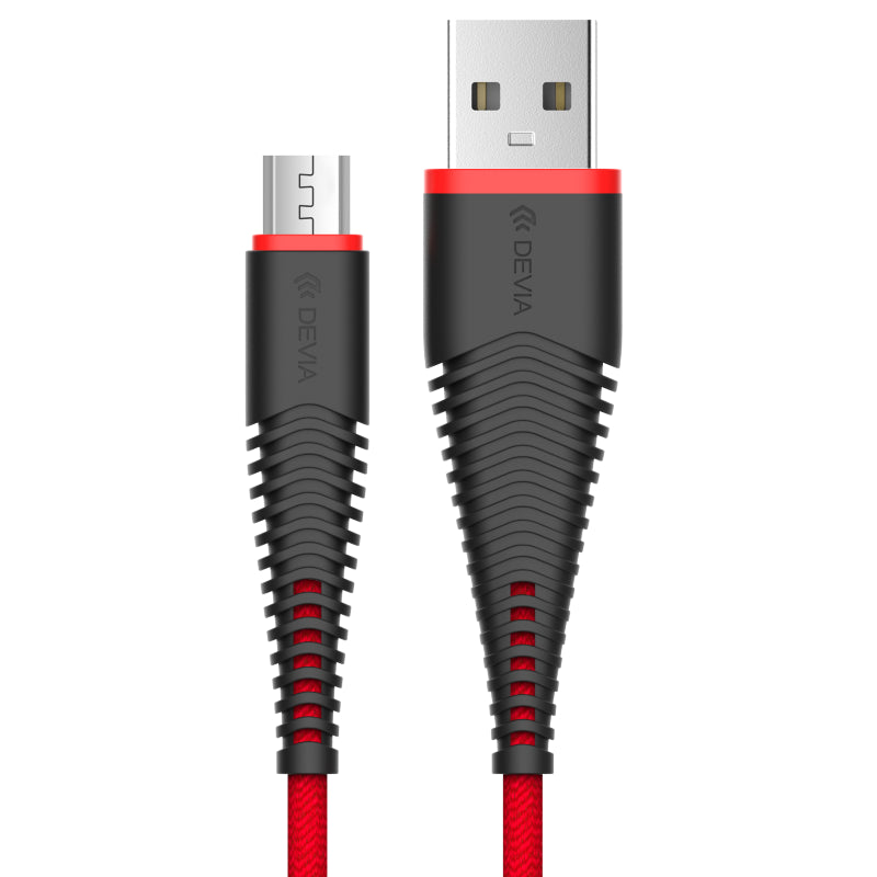 Fish 1 Android Cable M-Usb 1.5mt Rojo