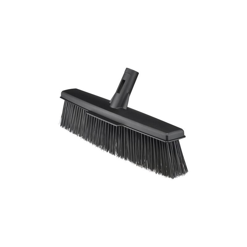 Fiskars Escoba Multiusos Solid L Negro/Naranja, Sin Mango 1025931