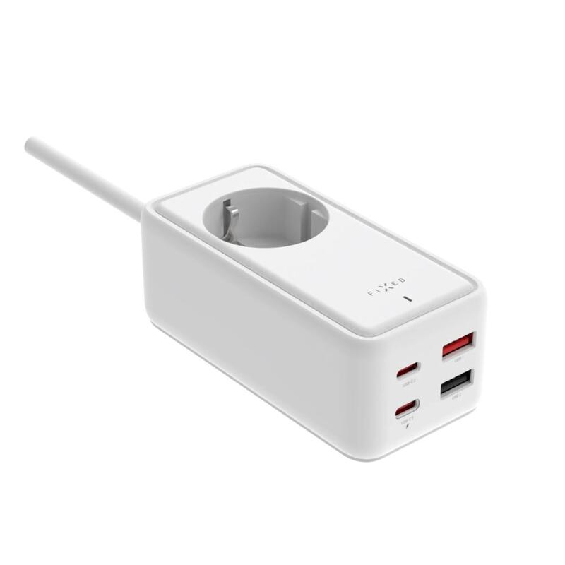 Fixed Charging Strip 2xusb-C 2xusb, Gan Iii, 1.5m, Pd 65w, White