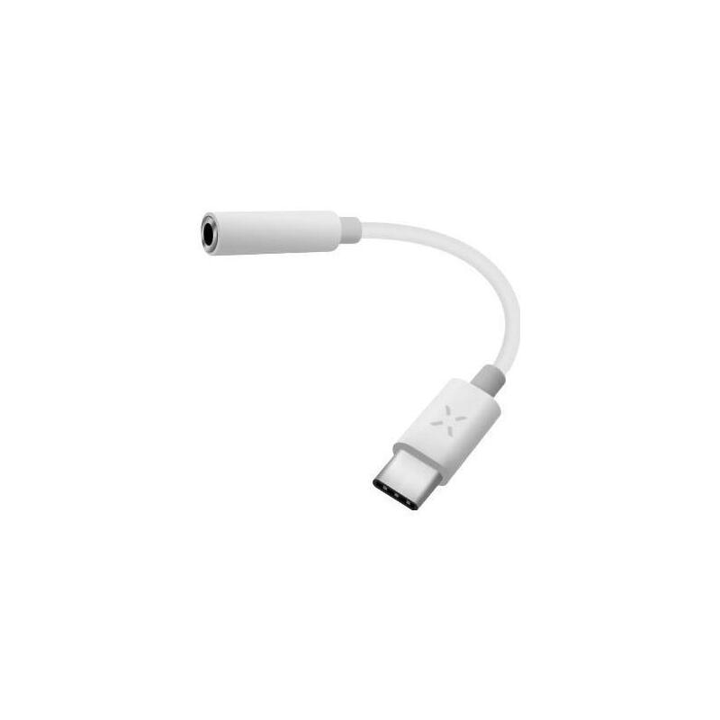 Fixed Link Adapter Usb-C/3,5 Mm Jack, Bialy