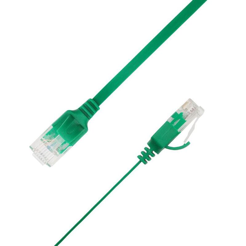 Flat U/Utp Cat6a Green 3m Awg 34/7, Pvc, 1x4mm Utp-Fl6a-00300-Gr