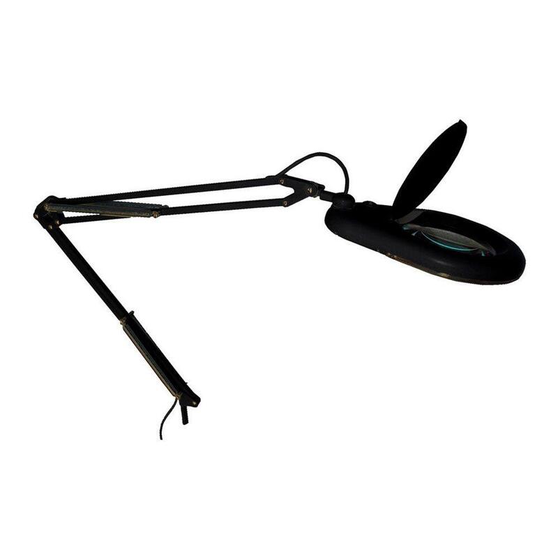 Flexo Led Lupa 3x, 9 W 685 Lm 6500 K, Negro, 350 X 950 Mm